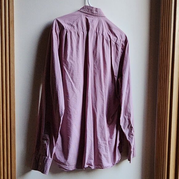 J.Crew Red/White Micro-Checked Casual Button Down Shirt Size Large - Picture 13 of 15